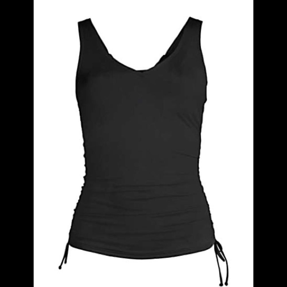 Land’s End Plus Standard adjustable sides straps Vneck underwire tankini Various - Picture 2 of 7